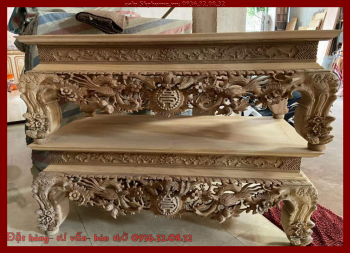 Bàn thờ gỗ gõ đỏ tự nhiên